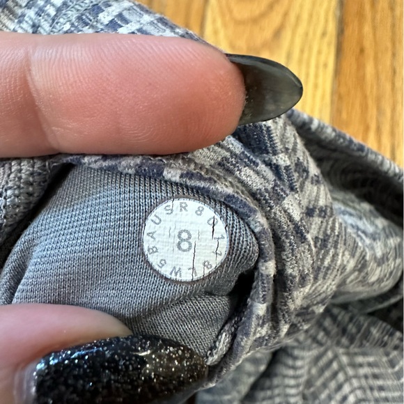 Lululemon Wunder Under Hi-Rise 7/8 Tight in Jacquard Battleship Size 8 - Picture 4 of 7